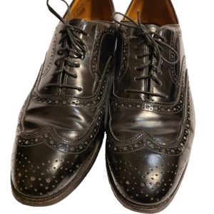 Johnston & Murphy Black Conard Wingtip Shoes 9.5